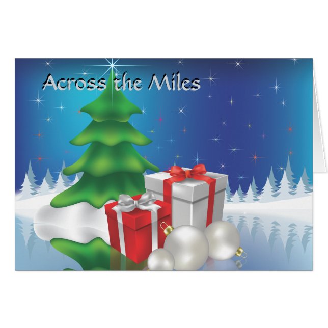 Cartão Inverno ao longo dos quilômetros (Frente Horizontal)