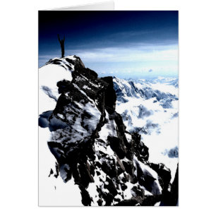 Cartão Inverno da neve do alpinismo