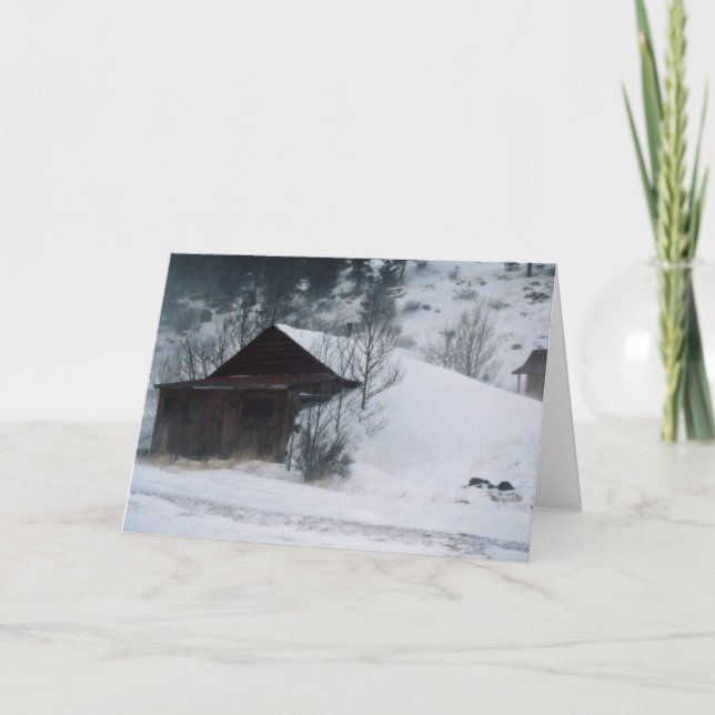 Cartão Inverno em Eldora Colorado (Frente)