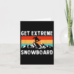 Cartão Inverno Extreme Sports Mounains Snowboard Fretes