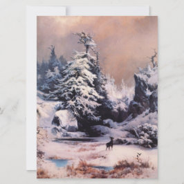 Cartão Inverno nas Montanhas Rochosas