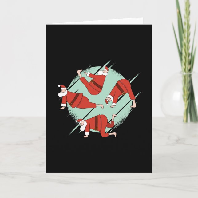 Cartão Ioga Papai Noel (Frente)