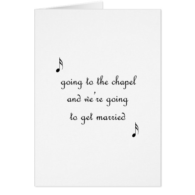 Cartão Ir à capela (Frente)