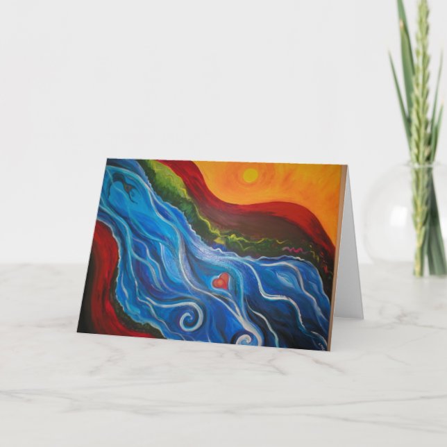 Cartão ir com o fluxo (Frente)