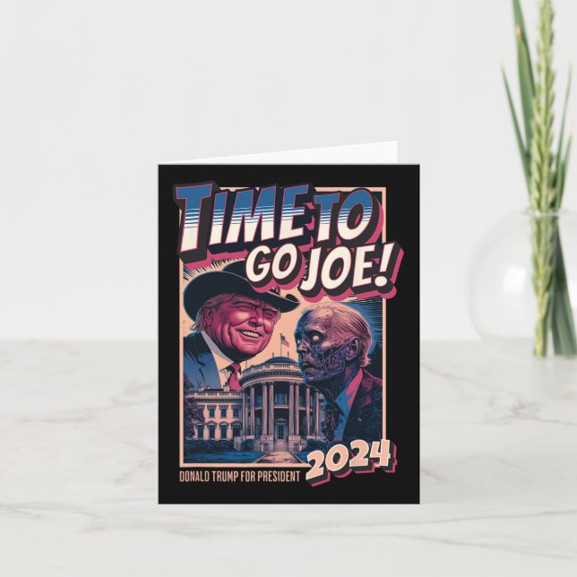Cartão Ir Joe Funny Pro Trump 2024 (Frente)