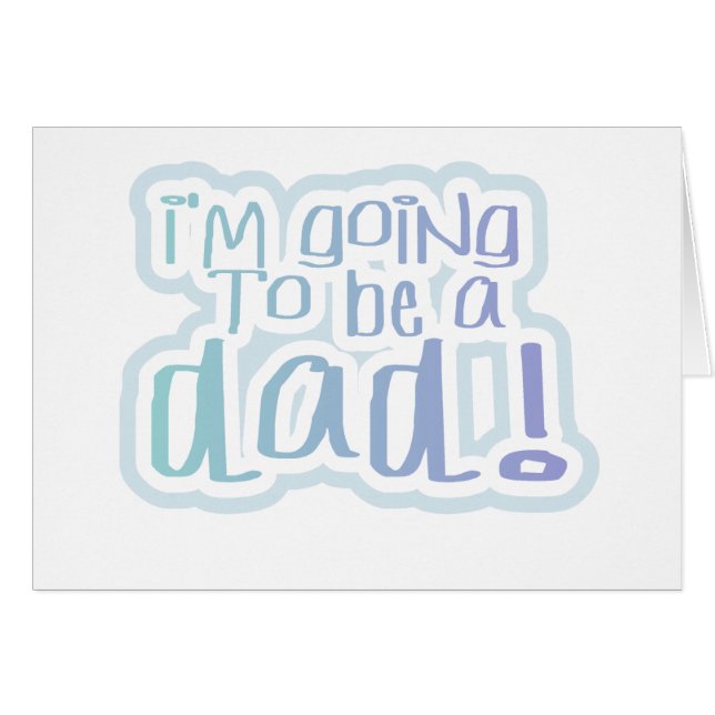 Cartão Ir ser um pai (Frente Horizontal)