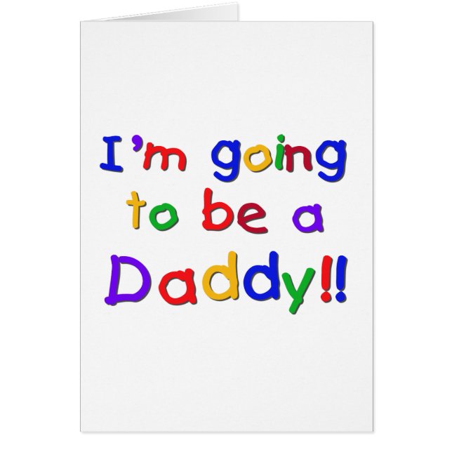 Cartão Ir ser uma Cores Pai-Primária (Frente)