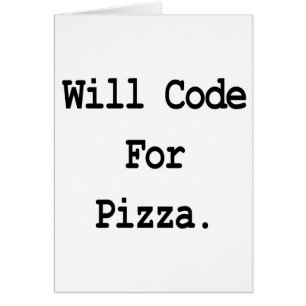 Cartão irá codificar para pizza