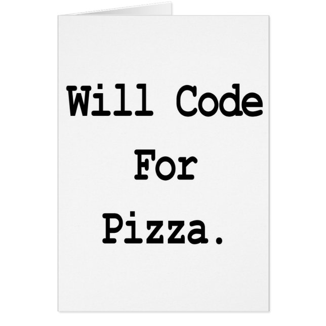 Cartão irá codificar para pizza (Frente)
