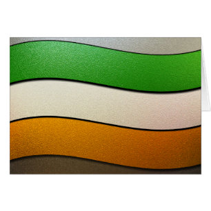 Cartão Ireland Flag Colors-Chrome, por Shirley Taylor