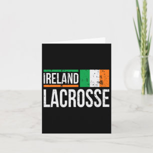Cartão Ireland Lacrosse Irish Flag Support Box Field Pl