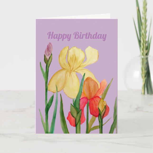 Cartão Iris Birthday (Frente)