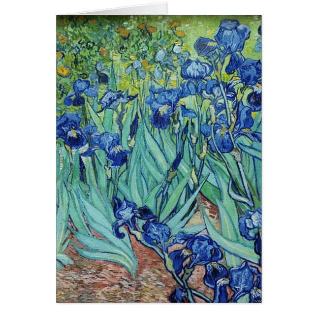 Cartão Íris de Vincent van Gogh (Frente)