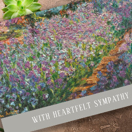 Cartão Iris Funeral Elegante Desculpe Por Sua Simpatia Po