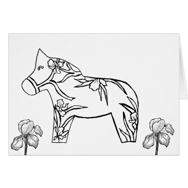 Cartão Iris Horse (Frente Horizontal)