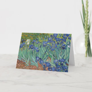 Cartão Íris, Pintura a Óleo Floral, Vincent Van Gogh