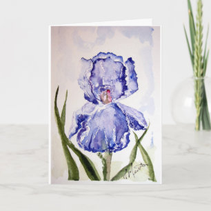 Cartão Iris Watercolor Sympathy