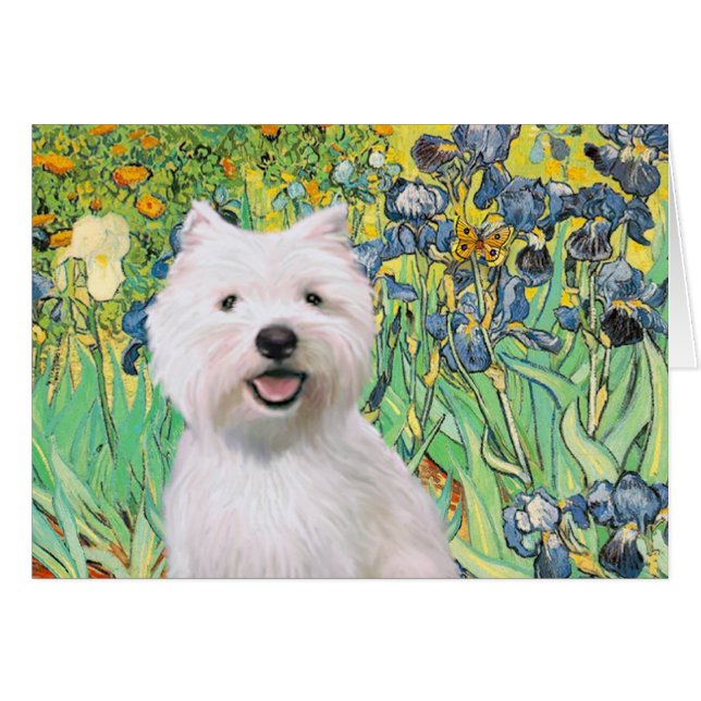 Cartão Íris - Westie 2 (Frente Horizontal)