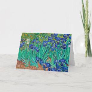 Cartão Irises, 1889, por Vincent van Gogh