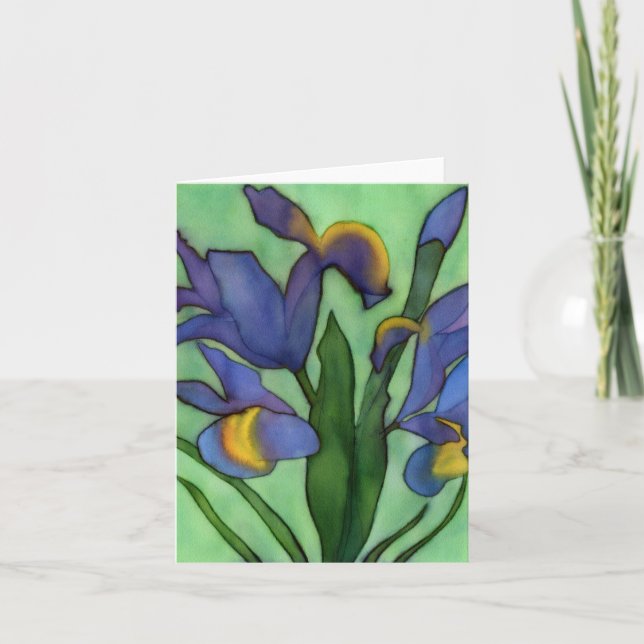 Cartão Irises Notecard (Frente)