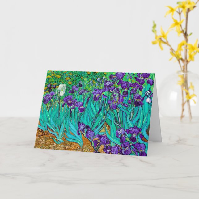 Cartão Irises, Vincent van Gogh (Flor Amarela)