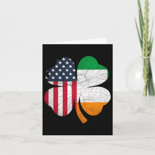 Cartão Irish American Flag Ireland Flag Dia de São Patríc