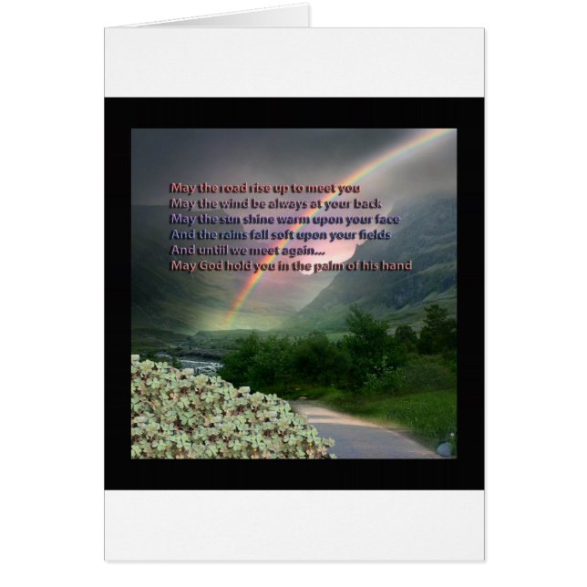 CARTÃO IRISH BLESSING (Frente)