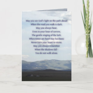 Cartão Irish Blessing 7a Card