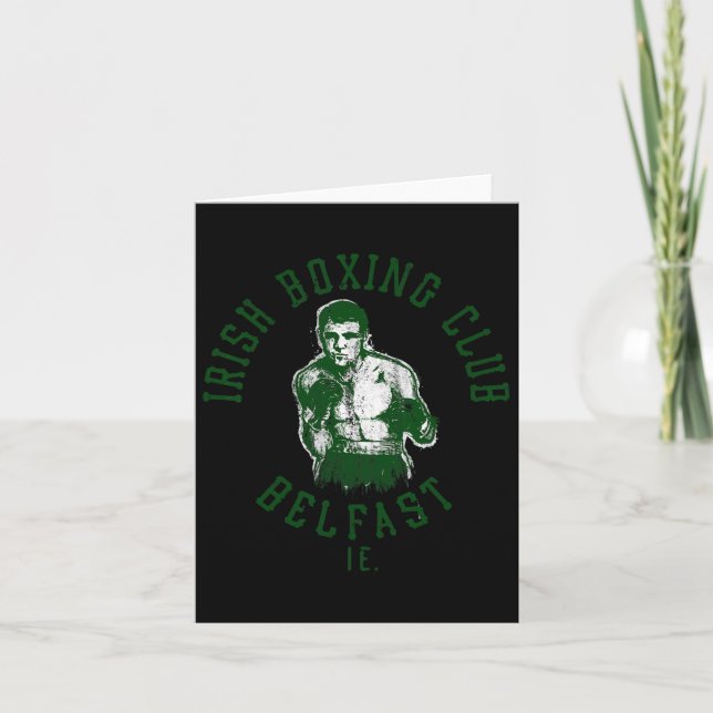 Cartão Irish Boxing Club Belfast (Frente)