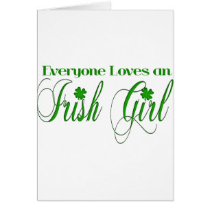 Cartão Irish Girl