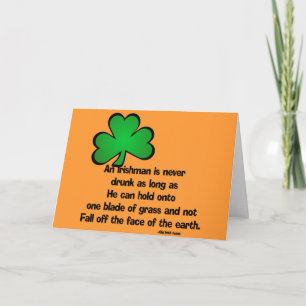 Cartão Irish Proverb Happy Birthday Greeting Card