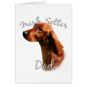 Cartão Irish Setter Pai 2