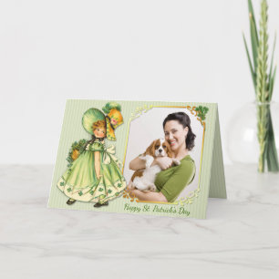 Cartão Irish Shamrock Stroll - Personalize