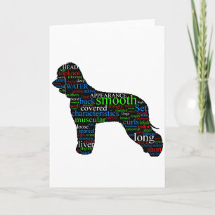 Cartão Irish Water Spaniel