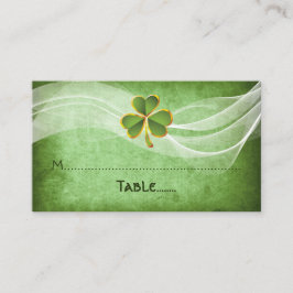 Cartão irlandês de cerimônia e verde para o casame