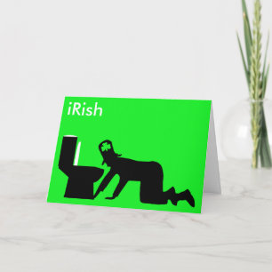 Cartão Irlandês engraçado