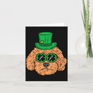 Cartão Irlandês Goldendoodle Doodle Cachorro Engraçado St