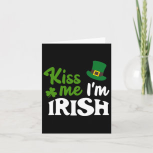 Cartão Irlandês Me Beija Im Dia de São Patrício Irlandês