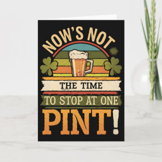 Cartão Irlandês Patty's Verde St Paddy Divertido São Patr