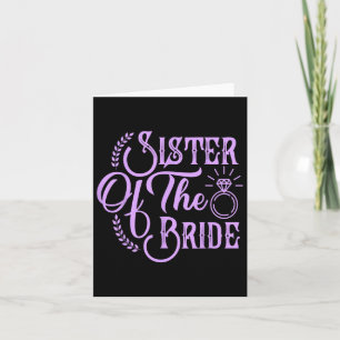 Cartão Irmã Da Noiva, Festa Bridal Feliz Nós