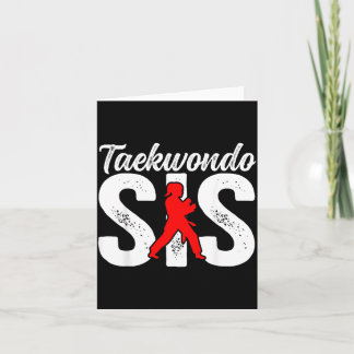 Cartão Irmã de Taekwondo Lutadora de Taekwondo