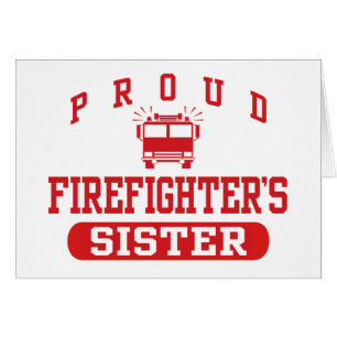 Cartão Irmã do Bombeiro