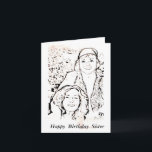 Cartão Irmã do feliz aniversario<br><div class="desc">Cartão da irmã do feliz aniversario</div>