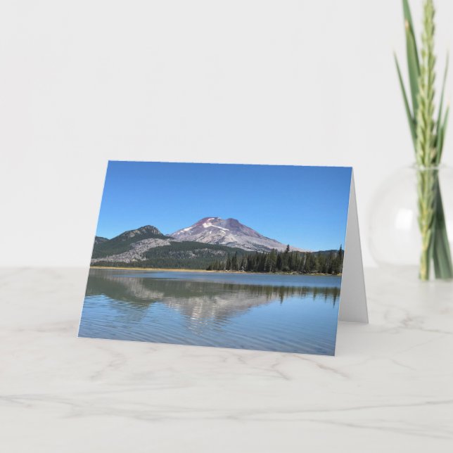 Cartão Irmã do Sul em Sparks Lake, Oregon (Frente)