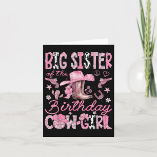 Cartão Irmã Grande Da Garota De Aniversário Coquette Rode
