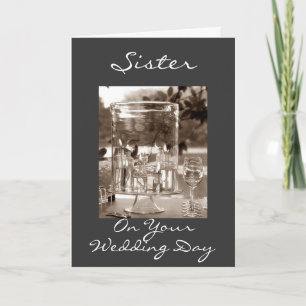 CARTÃO IRMÃ NO SEU DIA DE CASAMENTO