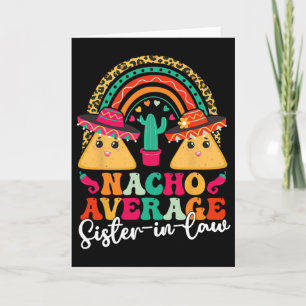 Cartão Irmã política média Nacho Cinco De Mayo Mexicana