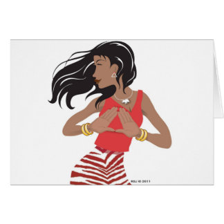 Cartão Irmandade Vermelha e branca