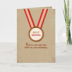 Cartão Irmão Birthday MVP, Esportes