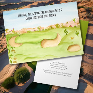 Cartão Irmão, Curso de Golfe do Deserto de Aniversário, C